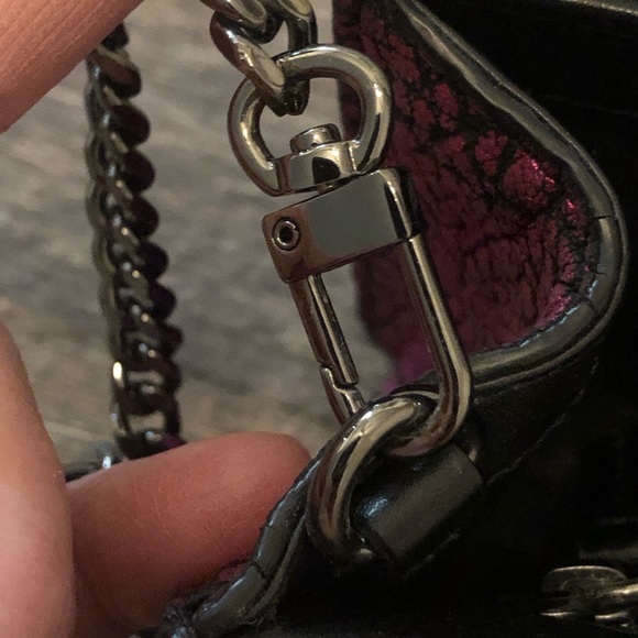 Milly Colette Hot Pink and black patterned Crossbody Bag - Picture 12 of 15